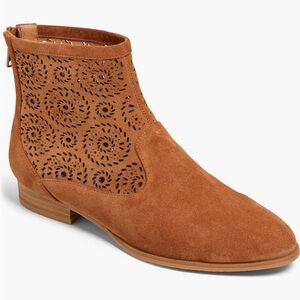 Jack Rogers laser-cut suede bootie | 9.5